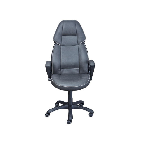 3S. x Home - Chaise de Bureau à Hauteur Réglable Noir et Gris - Meuble De Bureau Design