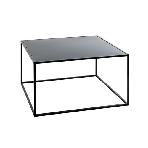table d'appoint en métal laqué  Noir 3S. x Home Meuble & Déco